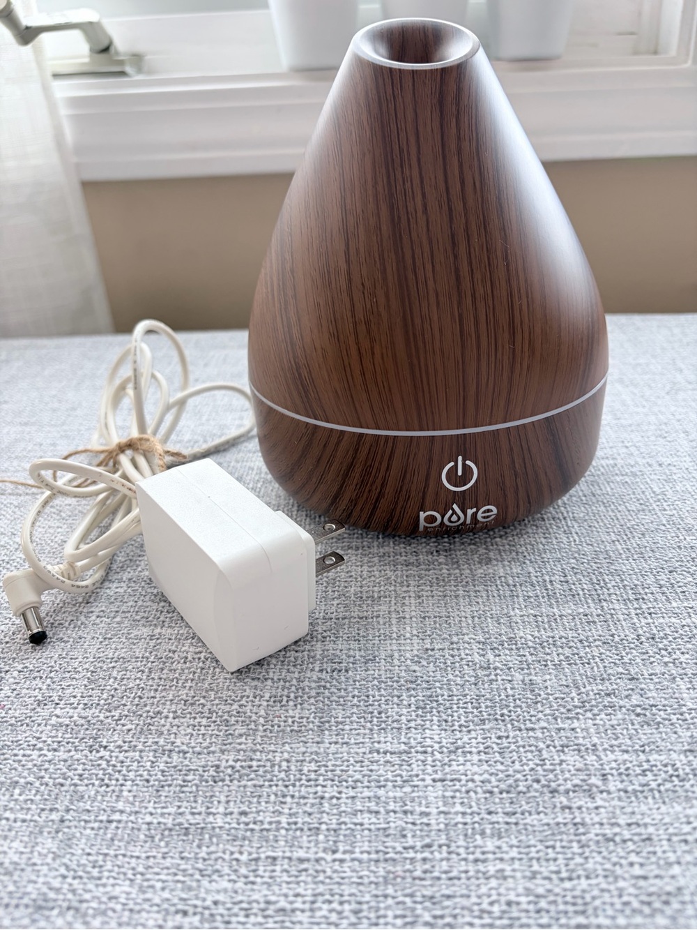 PureSpa 6.5" Wood Aromatherapy Oil Diffuser